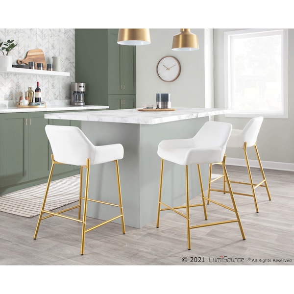 Daniella Fixed-Height Counter Stool - Set Of 2 PR